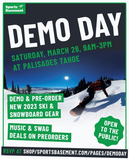 Lake Tahoe Events, Sports Basement Day at Tahoe Palisades