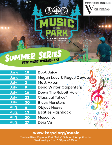 Truckee Donner Recreation & Park District, Music in the Park
