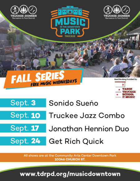 Truckee Donner Recreation & Park District, Music in the Downtown Park