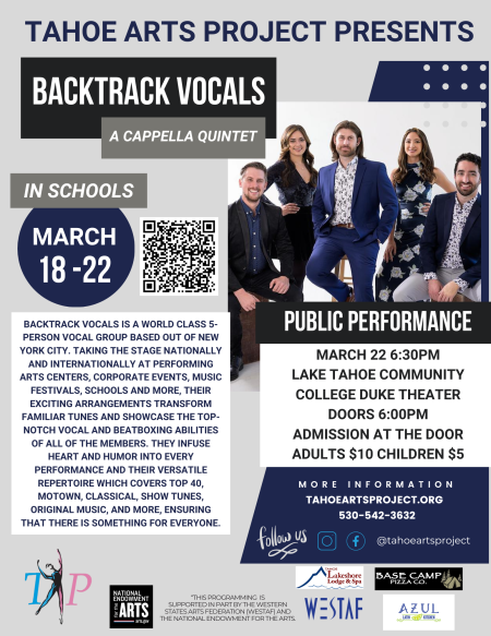 Tahoe Arts Project, Backtrack Vocals