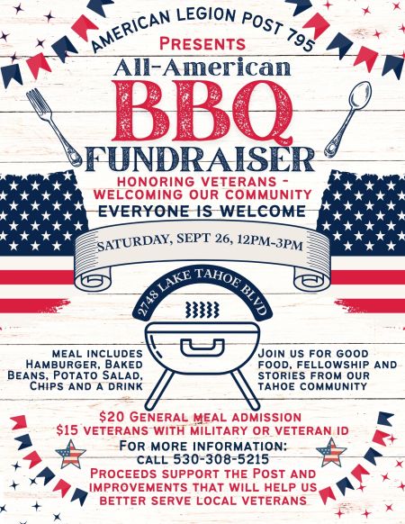 American Legion Post 795, All-American BBQ Fundraiser