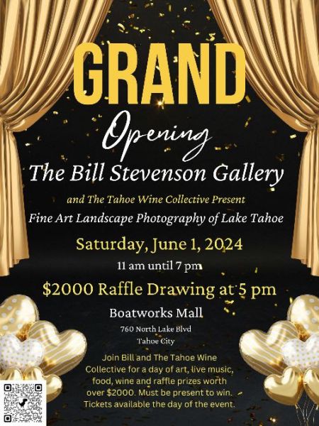 Tahoe Wine Collective, The Bill Stevenson Gallery Grand Re-Opening