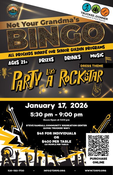 Truckee Donner Recreation & Park District, Not Your Grandma's Bingo