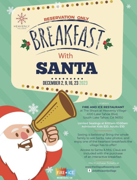 FiRE + iCE Interactive Grill + Bar, Breakfast with Santa