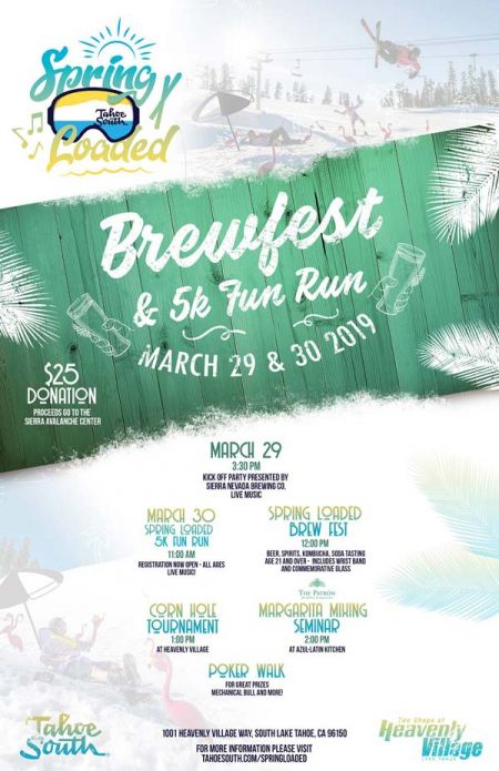 Shops at Heavenly Village, 2nd Annual Spring Loaded BrewFest & 5K Fun Run