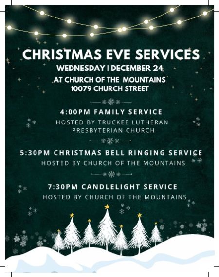 Truckee Lutheran Presbyterian Church, Family Christmas Eve Service