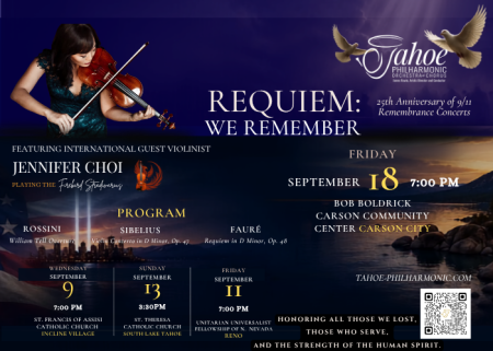 Tahoe Philharmonic Orchestra & Chorus, Requiem: We Remember Concert