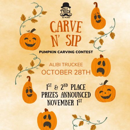 Alibi Ale Works, Carve ‘n’ Sip! Pumpkin Carving Contest