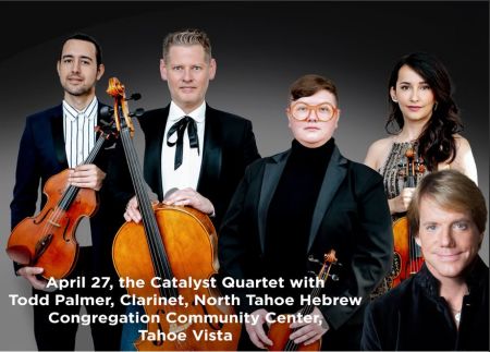 Tahoe Music Alive, Catalyst String Quartet with Clarinetist Todd Palmer