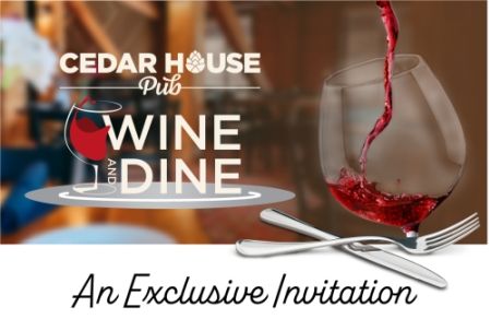 Cedar House Pub, Five-Course Wine & Food Pairing Dinner