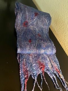 North Tahoe Arts, Needle Felting Scarf Workshop