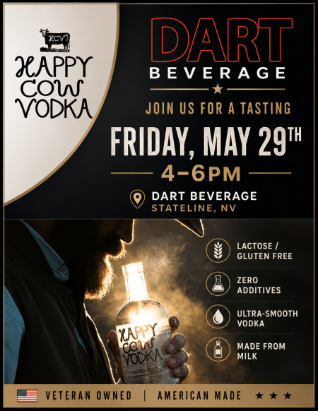 Dart Beverage Center, Happy Cow Vodka Tasting