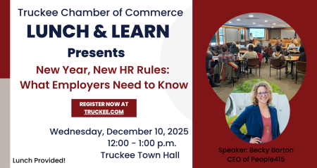 Truckee Chamber of Commerce, Lunch & Learn: New Year, New HR Rules