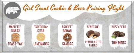 South Lake Brewing Company, Girl Scout Cookie & Beer Pairing Flight