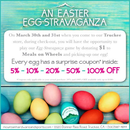 Mountain Hardware & Sports, EASTER EGG-STRAVAGANZA GAME