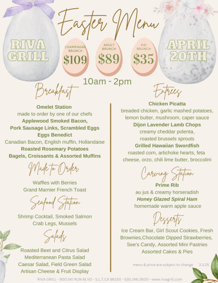 Riva Grill, Easter Brunch on the Lake