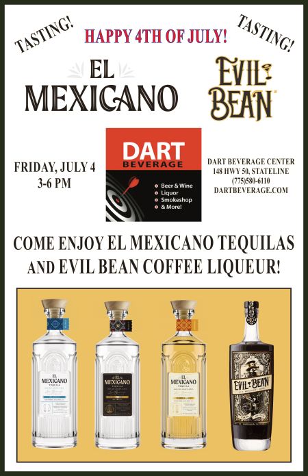 Dart Beverage Center, 4th of July Tasting with El Mexicano & Evil Bean