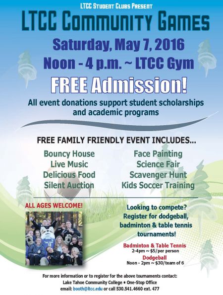 Lake Tahoe Community College, Community Games