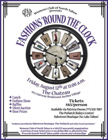 Incline Village & Crystal Bay Events, Fashions' Round The Clock by Women's Club of North Tahoe