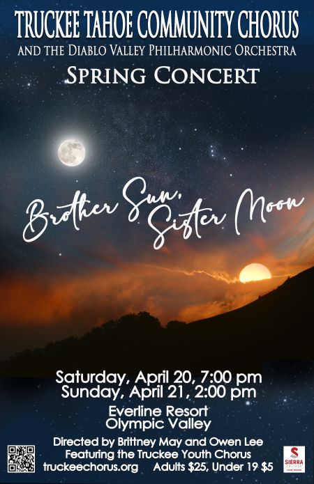 Truckee Tahoe Community Chorus, Spring Concert: "Brother Sun, Sister Moon"