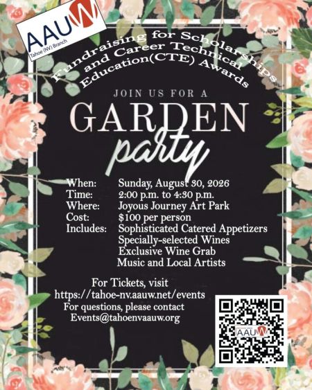 AAUW Tahoe-NV, Garden Party