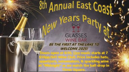 Northern Lights Festival, Glasses Wine Bar 8th Annual East Coast New Years Party