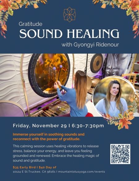 GyoHarmony Sound & Healing Arts, Gratitude Sound Healing with Gyongyi