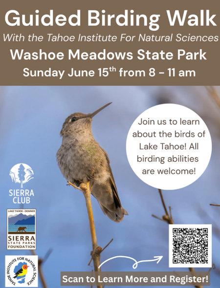 Sierra State Parks Foundation, Guided Birding Walk
