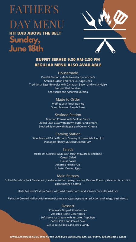 Gar Woods Grill & Pier, Father's Day Brunch
