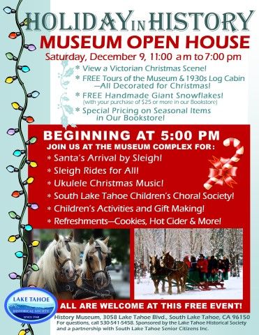 Lake Tahoe Historical Society, Holiday in History