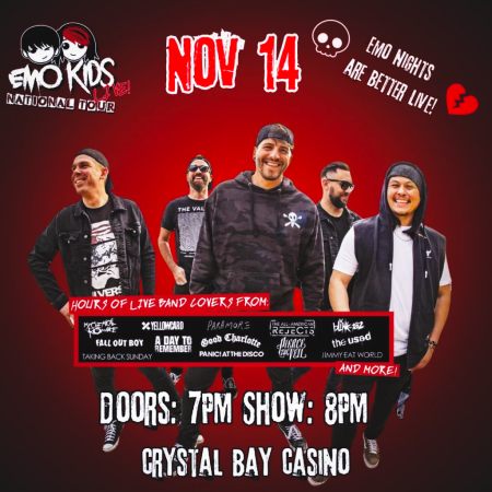 Crystal Bay Casino, Emo Kids- LIVE!