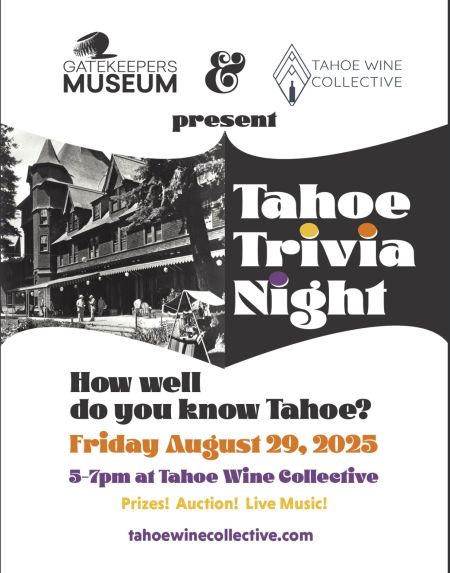 Tahoe Wine Collective, Trivia Night with Gatekeepers Museum