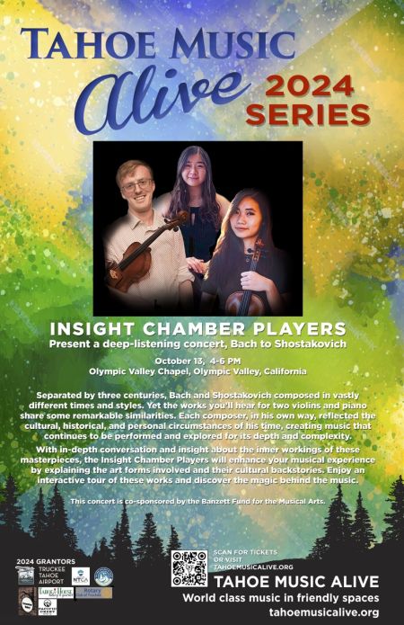 Tahoe Music Alive presents Insight Chamber Players
