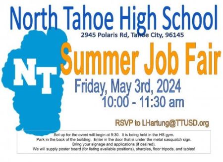 Tahoe Truckee Unified School District, Summer Job Fair