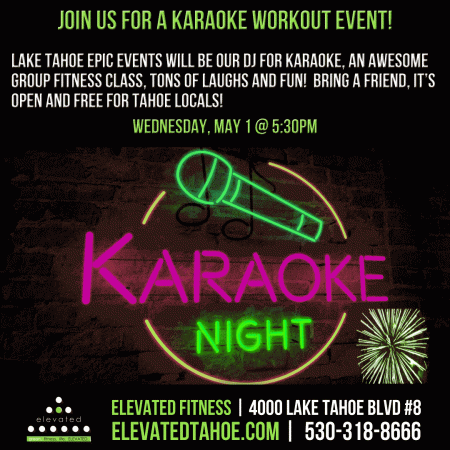 Elevated Fitness, Elevated Fitness Karaoke Workout Event