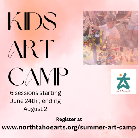 North Tahoe Arts, North Tahoe Arts Kids Art Camp 2024
