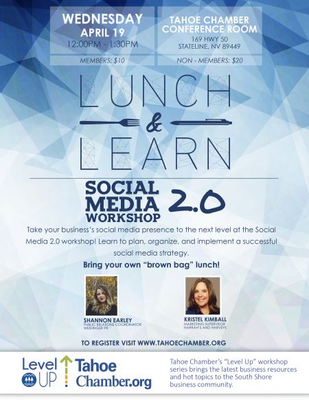 Tahoe Chamber, Level UP: Social Media 2.0 Workshop