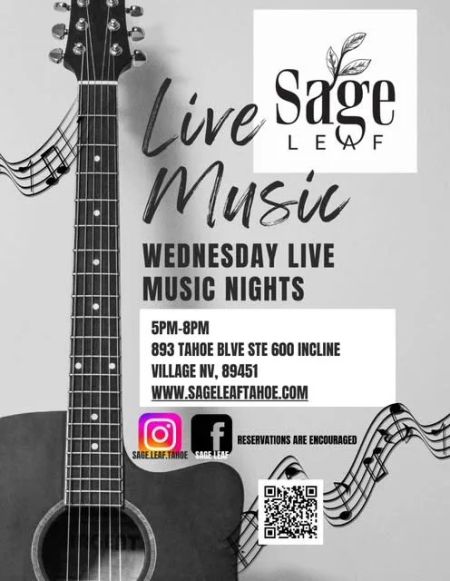Sage Leaf Tahoe, Wednesday Live Music