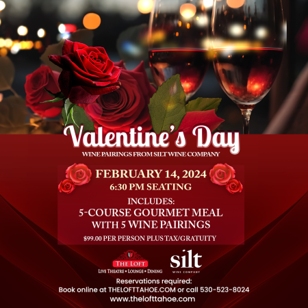 The Loft Theatre, Valentine's Day Wine Pairings