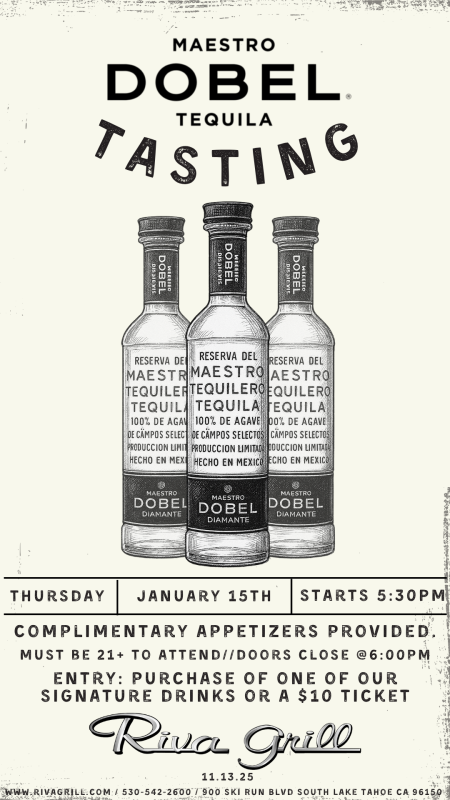 Riva Grill, Maestro Dobel Tequila Tasting
