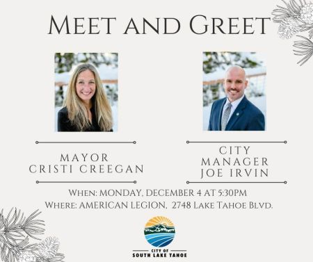 City of South Lake Tahoe, Meet and Greet