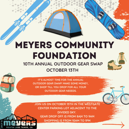 Meyers Community Foundation, Meyers Outdoor Gear Swap