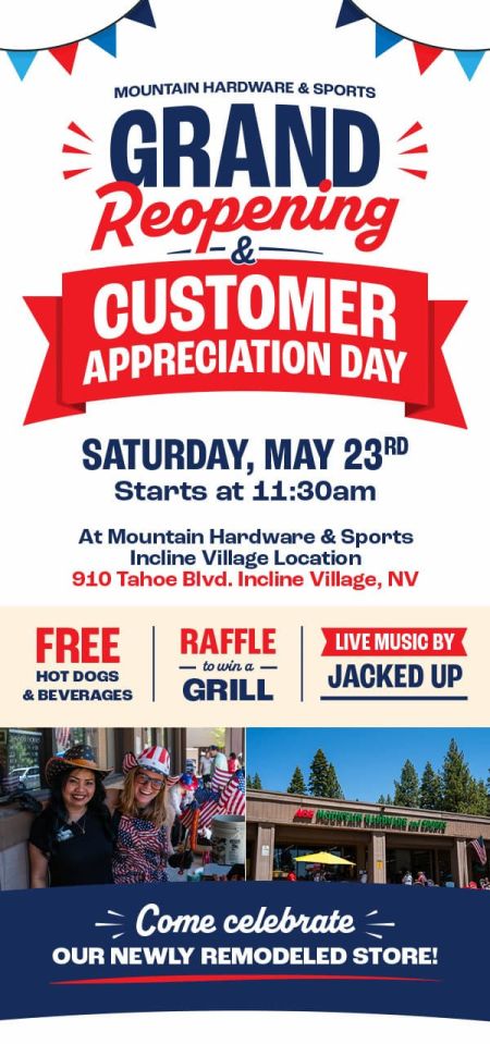 Mountain Hardware & Sports, Grand Reopening & Customer Appreciation Day