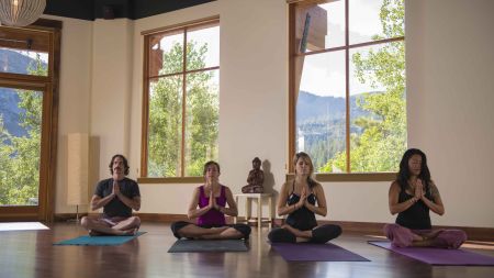The Village at Palisades Tahoe, Evening Yoga & Wine with Friends