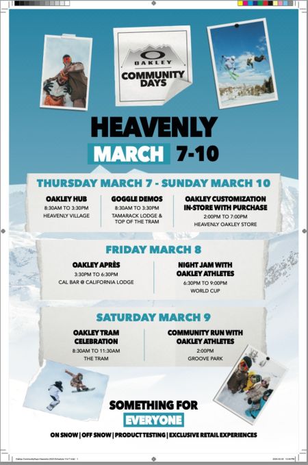 Heavenly Mountain Resort, Oakley Community Days