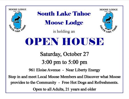 South Lake Tahoe Moose Lodge, South Lake Tahoe Moose Lodge Open House