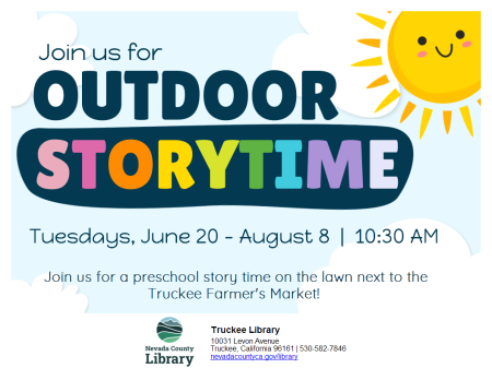 Truckee Library, Outdoor Storytime