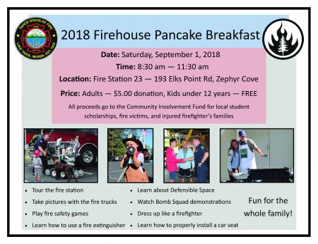 Tahoe Douglas Fire Protection District, Pancake Breakfast Hosted by Tahoe Douglas Fire Protection District