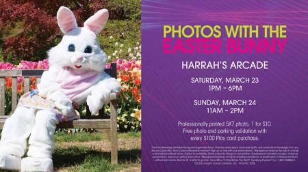 Harrah's Lake Tahoe, Photos with the Easter Bunny