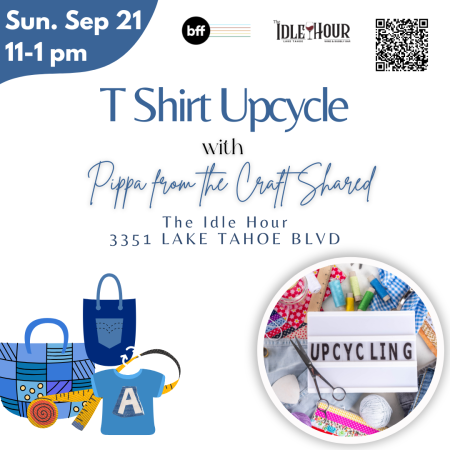 BFF Tahoe, T-Shirt Upcycle w/ Pippa